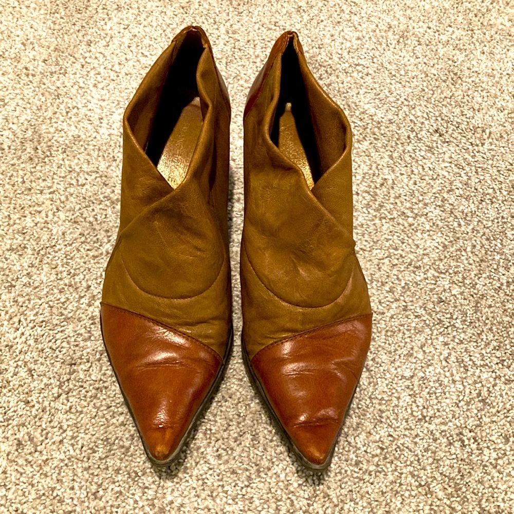 Genuine leather booties
